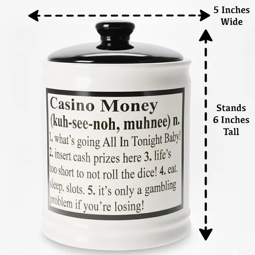Miniatura 4 de Tarro de dinero de casino, Alcancía de casino, Slots Casino Decoraciones de fiesta, Plato de caramelo de jugadores, Juegos de casino Regalos de mesa
