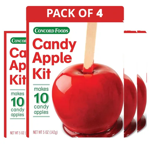 Concord Foods Concord Foods - Kit de manzana de caramelo para golosinas familiares, carnavales, ferias, recaudación de fondos, incluye mezcla de