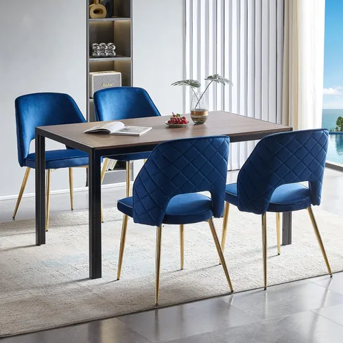 Miniatura 13 de Homedot Juego de 2 sillas de comedor, sillas de cocina modernas para el hogar, silla tapizada para sala de estar, silla lateral única con respaldo