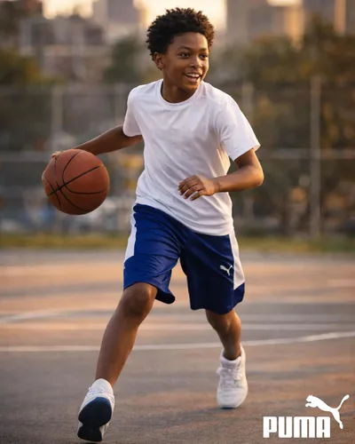 Miniatura 2 de PUMA Pantalones cortos deportivos para niños, de secado rápido, transpirables, entrelazados, con bolsillos (tallas 4-20)