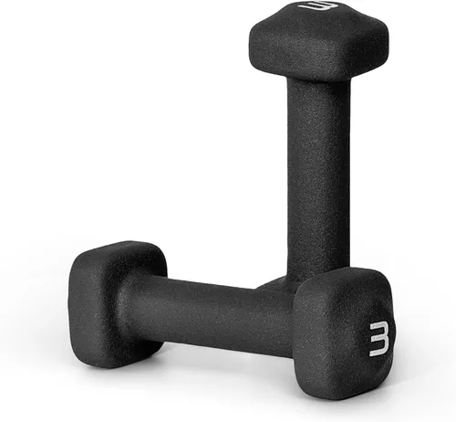Miniatura 71 de Tone Fitness Pares de Mancuernas de Pesas de Neopreno con Cabeza Cuadrada Antirrodamiento Múltiples Opciones Azul
