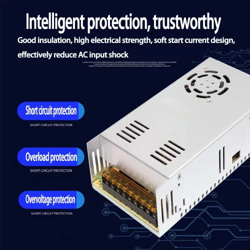 Miniatura 4 de 360W 12V 30A Fuente de alimentación conmutada SMPS 110V 220V AC a DC Convertidor Transformador para tira LED CCTV Impresora 3D Audio Coche Radio