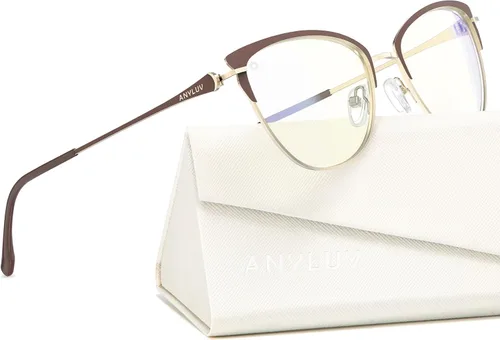 Miniatura 48 de ANYLUV Gafas de luz azul para mujeres y hombres, lentes de bloqueo de luz azul para mujer, anteojos de computadora antifatiga ocular
