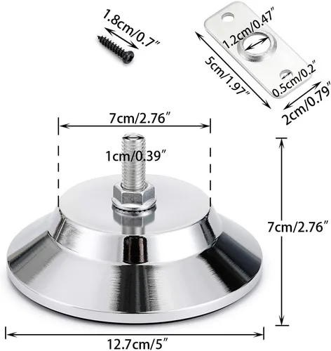 Miniatura 2 de OwnMy 4 niveladores de patas de mesa de billar/billar, elevadores de nivelación para mesa de fútbol/fútbol, mesa de ping pong, mesa de hockey