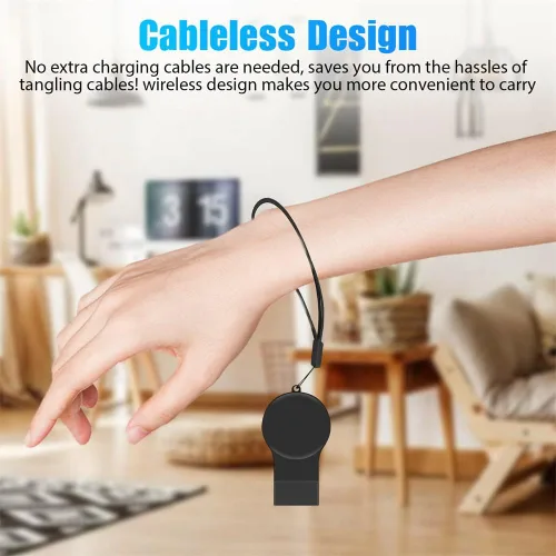 Miniatura 5 de Portátil Galaxy Watch 8 7 6 5 Cargador USB Cargador inalámbrico Llavero para Samsung Galaxy Watch 8 7 Ultra 6 Classic 5 Pro 4 Classic 3 y Active 2