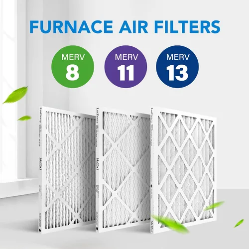Miniatura 8 de LotFancy Filtro de aire MERV 8 de 14 x 20 x 1 pulgadas, paquete de 4 unidades, horno plisado electrostático y filtro de CA, captura el polvo, pelo