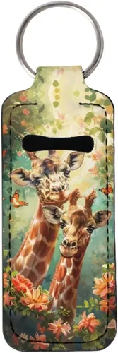 Miniatura 31 de Suobstales Chapstick - Llavero con clip en la manga de la bolsa para palillo labial, funda para bálsamo labial, protector de lápiz labial
