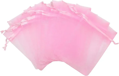 Miniatura 9 de Staruby 100 bolsas de organza – Bolsas de regalo de joyería con cordón de 3 x 4 pulgadas – Bolsas de malla para bodas, fiestas, regalos de Navidad