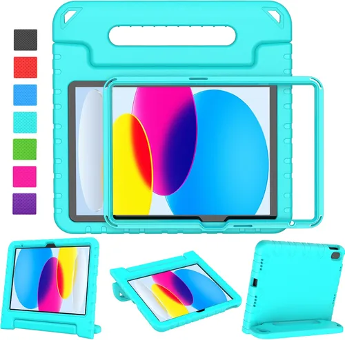 Miniatura 16 de LTROP Funda para Niños para iPad de 11ª Generación (A16) 2025/10ª Generación (10.9 pulgadas, 2022) con Protector de Pantalla, Funda con Mango