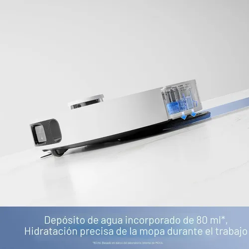 Miniatura 7 de Mova E40 Ultra Robot Aspiradora y Trapeadora, Succión de 19,000Pa, Trapeador Extensible y Elevable, Estación Todo en Uno, Vaciado Automático, Lavado