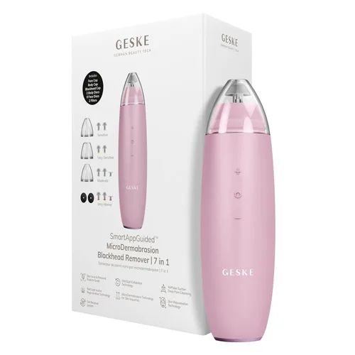 Miniatura 15 de GESKE SmartAppGuided™ MicroDermabrasion Blackhead Remover 7 en 1 Removedor de puntos negros Limpiador eléctrico de poros Innovadora taza