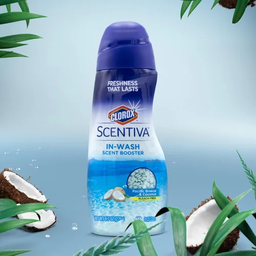 Miniatura 6 de Clorox Scentiva - Ambientador de fragancia para ropa, toallas y ropa de cama, eliminador de olores, aroma fresco de larga duración, 9.7 onzas
