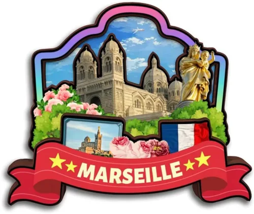 Miniatura 13 de Toulon Provence-Alpes-Cote d'Azur Francia - Imán para nevera Colección de madera 3D Madera hecha a mano recuerdos de la ciudad de viaje, imán