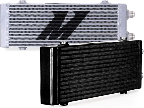 Miniatura 3 de Mishimoto Intercambiador de calor universal de doble paso, barra y placa de aceite, pequeño, negro