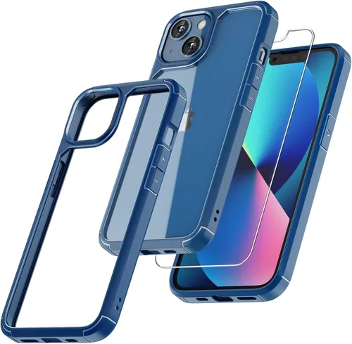 Miniatura 120 de TAURI Funda magnética 2 en 1 transparente para iPhone 14 Pro, compatible con Magsafe [no amarillenta] con protector de pantalla, protección de grado