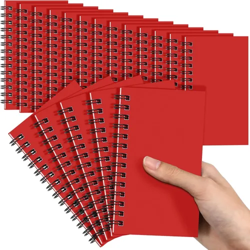 Miniatura 18 de Jutom 18 piezas de pequeños cuadernos en espiral, blocs de notas 3x5 a granel, pequeños cuadernos de bolsillo, mini blocs de notas con páginas