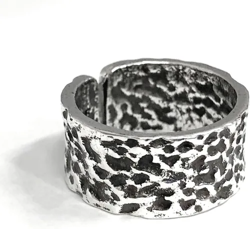 Miniatura 189 de Anillo de plata de ley 925, minimalista, ajustable, hecho a mano, para mujeres y niñas