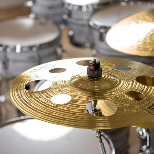 Miniatura 2 de Meinl 16” / 40,6 cm Trash Crash Cymbal con agujeros – Acabado tradicional HCS de latón para set de platillos, fabricado en Alemania, GARANTÍA DE 2