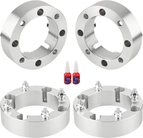 Espaciadores de rueda de 2 pulgadas 4x156 con pernos 3/8-24, espaciador de rueda forjado 4x156 compatible con Polaris Sportsman 500 Ranger RZR 570