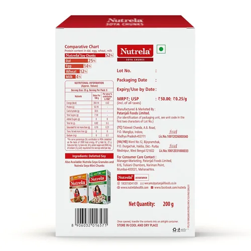 Miniatura 2 de Nutrela Trozos de Soja 220 gms