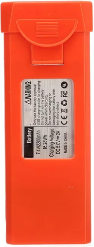 Miniatura 5 de Keenso 7.4V 2200mah Drone Battery Spare Part Replacement Lithium for LYERC L900 PRO SE Quadcopter with Overcharge (Orange)