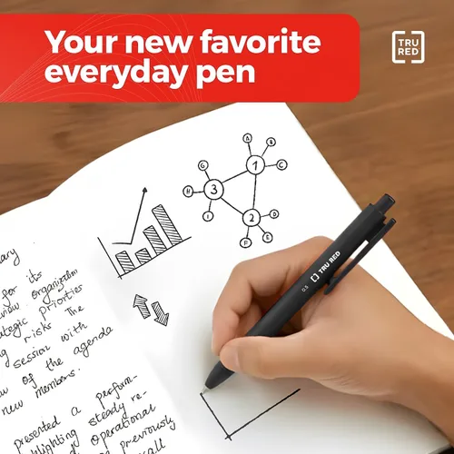 Miniatura 8 de TRU RED Bolígrafos de gel retráctiles, punta fina de 0.020 in, tinta negra, paquete de 12 bolígrafos de secado rápido para una escritura precisa
