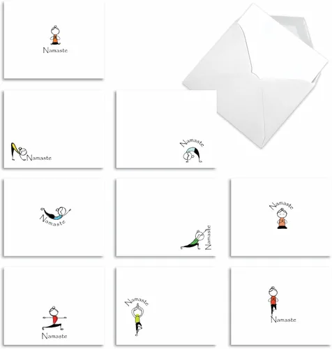 Miniatura 10 de The Best Card Company - 10 notas de agradecimiento en caja con sobres, varios artículos de papelería para decir gracias para hombres y mujeres