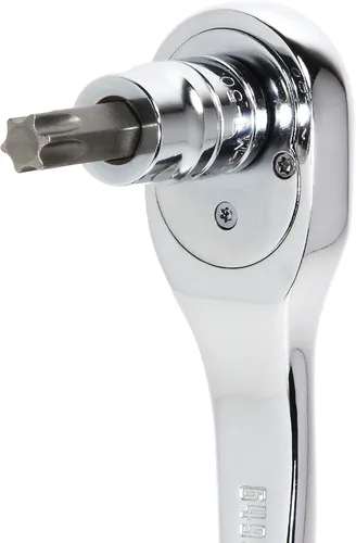 Miniatura 4 de Powerbuilt 640049 - Juego de 6 llaves de vaso Torx de 1/4 pulgadas, T10 T15 T20 T25 T27 T30, brocas S2 y enchufes de cromo-vanadio, estante