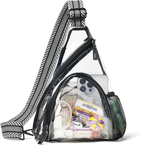 Miniatura 20 de LATMAP 7L Bolsa de Cintura para Hombres y Mujeres Mochila de Cadera Riñonera Bandolera Bolso de Hombro Cinturón de Viaje Bolso de Mano de PU Cuero