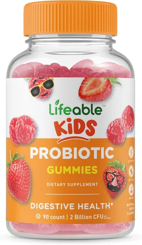 Miniatura 3 de Lifeable Biotin Kids + probiótico 2 mil millones de UFC para niños, paquete de gomitas – Gran sabor, suplemento vitamínico, sin gluten, sin OMG