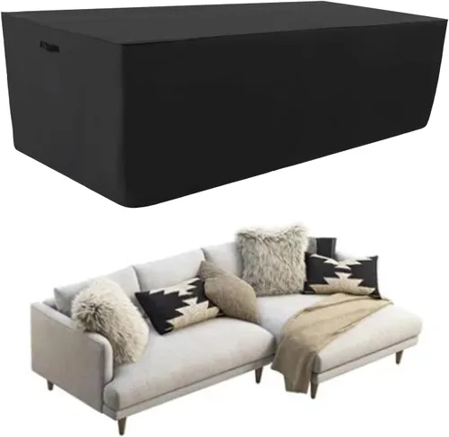 Miniatura 8 de Tempera Fundas para muebles de patio, fundas impermeables para mesas y sillas de exterior, fundas de comedor al aire libre, funda rectangular