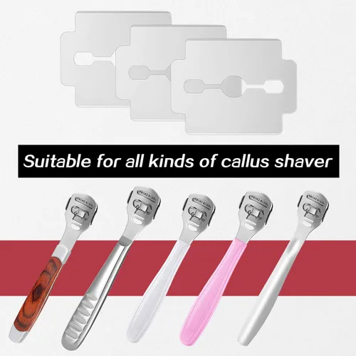 Miniatura 5 de Mudder 120 piezas de cuchillas de repuesto para afeitadora de callos planos de maíz, cuchillas de acero inoxidable, herramienta para el cuidado