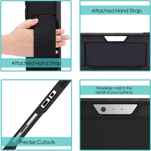 Miniatura 8 de MoKo Microsoft Surface Pro 7 / Pro 6 / Pro 5 / Pro 2017 / Pro 4 / Pro LTE - Funda protectora resistente todo en uno con soporte para bolígrafo