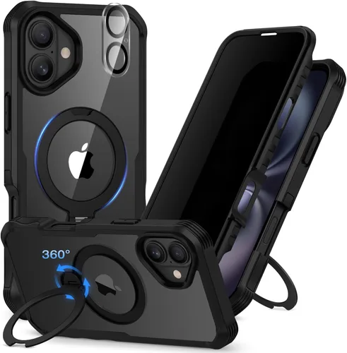 Miniatura 35 de CENHUFO Funda de privacidad para iPhone 11 Pro, funda de cuerpo completo con protector de pantalla de privacidad de vidrio templado 9H integrado