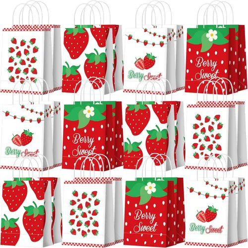 Miniatura 11 de Outus 24 piezas de bolsas de regalo de fiesta de mariposa, bolsas de golosinas de mariposa, bolsas de papel para regalos con mango, morado, azul