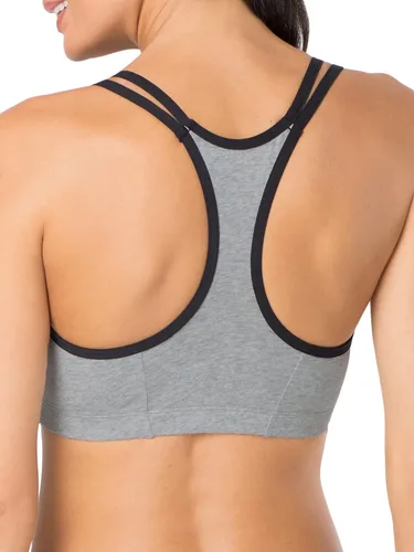 Miniatura 3 de Fruit of The Loom Sujetador deportivo de algodón con tirantes delgados para mujer, comodidad durante todo el día