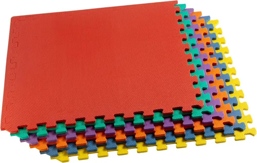 Miniatura 33 de We Sell Mats 3/8" Thick Multipurpose EVA Foam Exercise Floor Mat, Interlocking Tiles, Anti-Fatigue for Home or Gym Azul