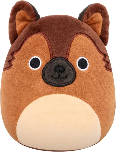 Squishmallows Mario The German Shepard original de 5 pulgadas – Peluche oficial de Jazwares (pequeño)