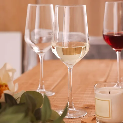 Miniatura 7 de YANGNAY Copas de vino (juego de 12, 13 onzas), copas de vino transparentes para vino tinto o blanco, borde liso, aptas para lavavajillas