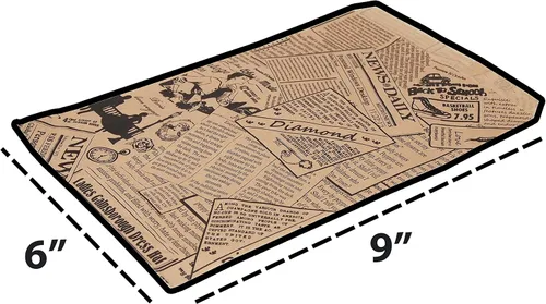 Miniatura 7 de CuteBox Bolsas de regalo de papel kraft de papel plano de papel de estraza (6 x 9 pulgadas), 100 unidades para mercancía, venta al por menor