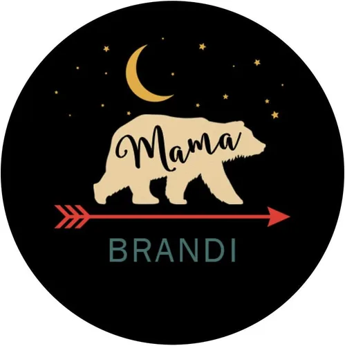 Miniatura 3 de Brandi Name Pop Socket Mama Bear Retro Día de la Madre Regalo – PopSockets Grip y soporte para teléfonos y tabletas