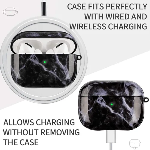 Miniatura 3 de Funda para Airpods Pro LitoDream Lindo Elegante Funda protectora de piel portátil y a prueba de golpes para mujeres y hombres con llavero