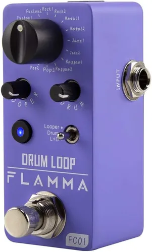 Miniatura 23 de Pedal de Modulación Mini FLAMMA FC05 con Coro, Brida, Trémulo, Phaser, Vibrato, Rotary, Autowah Líquido, Tartamudeo, Anillo, LowBit Modulación FC05