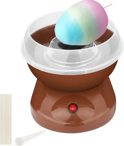 Miniatura 7 de Nostalgia - Máquina de algodón de azúcar para niños, máquina portátil de algodón de azúcar con calefacción eléctrica eficiente de 450 W y placa a