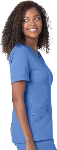 Miniatura 2 de Landau Women's Ultimate Soft Stretch Medical Sweetheart Neck Scrub Top