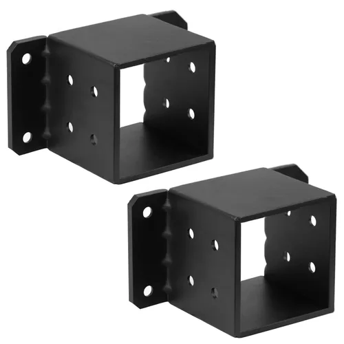 Miniatura 5 de 2 PCS Bases para Postes de 6x6, Soportes para Postes de 6x6 Calibre 8, Anclaje para Postes de Concreto Resistente Soporte de Pérgola para Terraza
