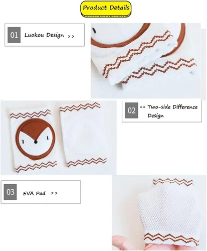 Miniatura 7 de Protectores de rodilla para gatear, unisex para bebés, antideslizantes, rodilleras para niños pequeños, cubierta protectora de seguridad Amarillo
