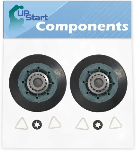 Paquete de 2 rodillos de repuesto para secadora Maytag MGDX655DW2 - Compatible con kit de soporte de tambor de rodillo WPW10314173