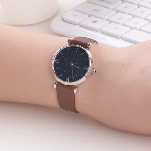 Miniatura 6 de EACHE Correas de reloj de cuero de liberación rápida para hombres y mujeres, correas de reloj de cuero fino para mujer, 0.472 in, 0.551 in, 0.630