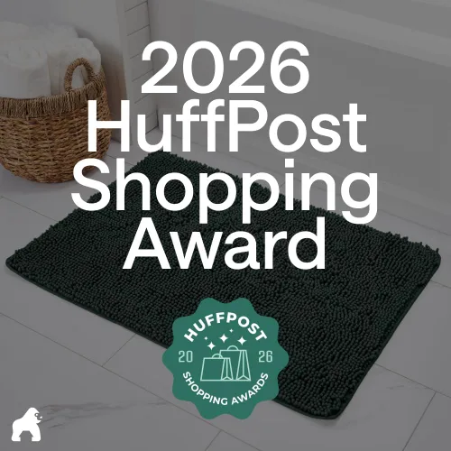 Miniatura 6 de GORILLA GRIP Alfombra de Baño 44x26, Chenilla Suave Absorbente, Tapetes de Microfibra de Secado Rápido, Respaldo de Goma Lavables Alfombras de Ducha